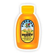 Honey Bottle Illustration