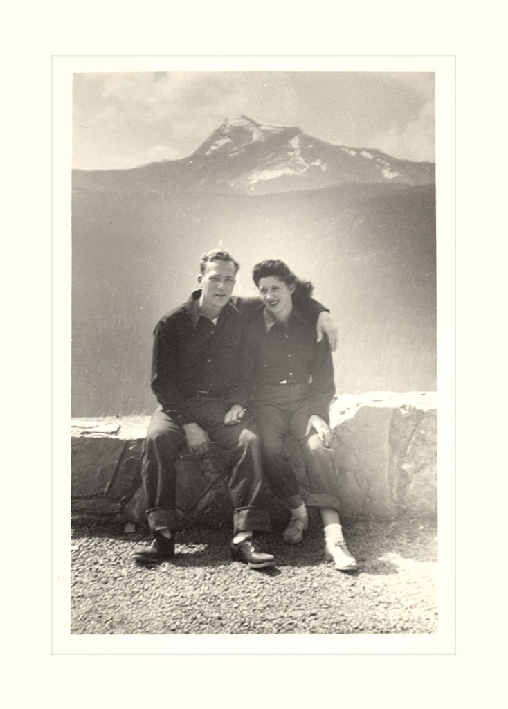 My Paternal Grandparents, Bill & Cleo Douville Glacier National Park1947