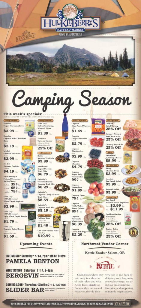 Huckleberry's 7-11-12 Camping Ad